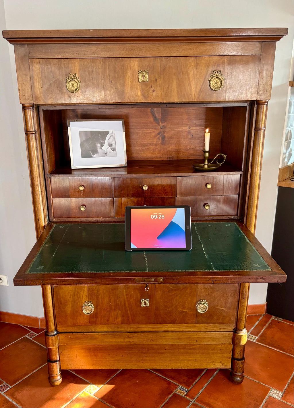 Napoléon - Antique French Empire Secretary Desk - Walnut - 19th Century