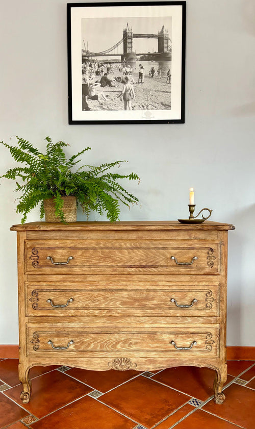 Bernadette - Charming antique commode / Rustic French country side commode  / Farmhouse furniture deco