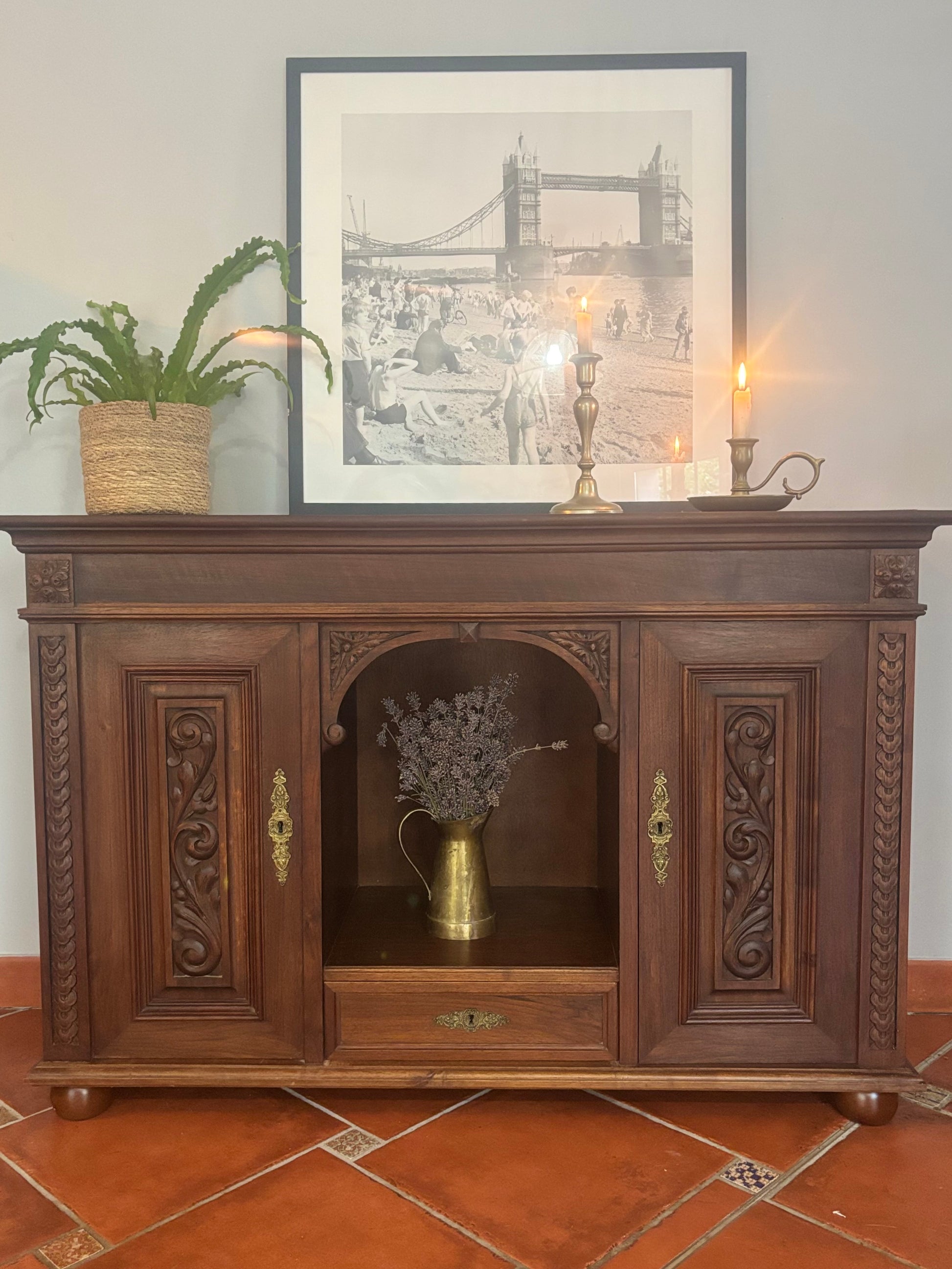 Petit Montreux – Antique Low Sideboard from Geneva, Switzerland