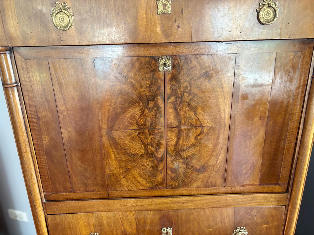 Napoléon - Antique French Empire Secretary Desk - Walnut - 19th Century
